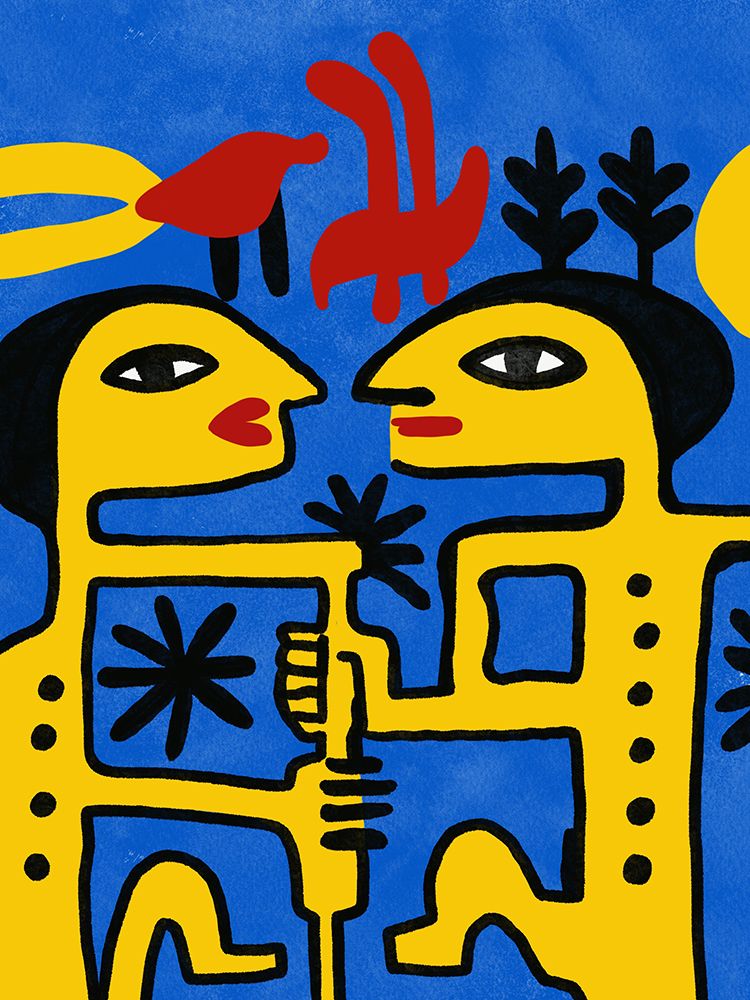 The Native Fire Dance art print by Little Dean for $57.95 CAD