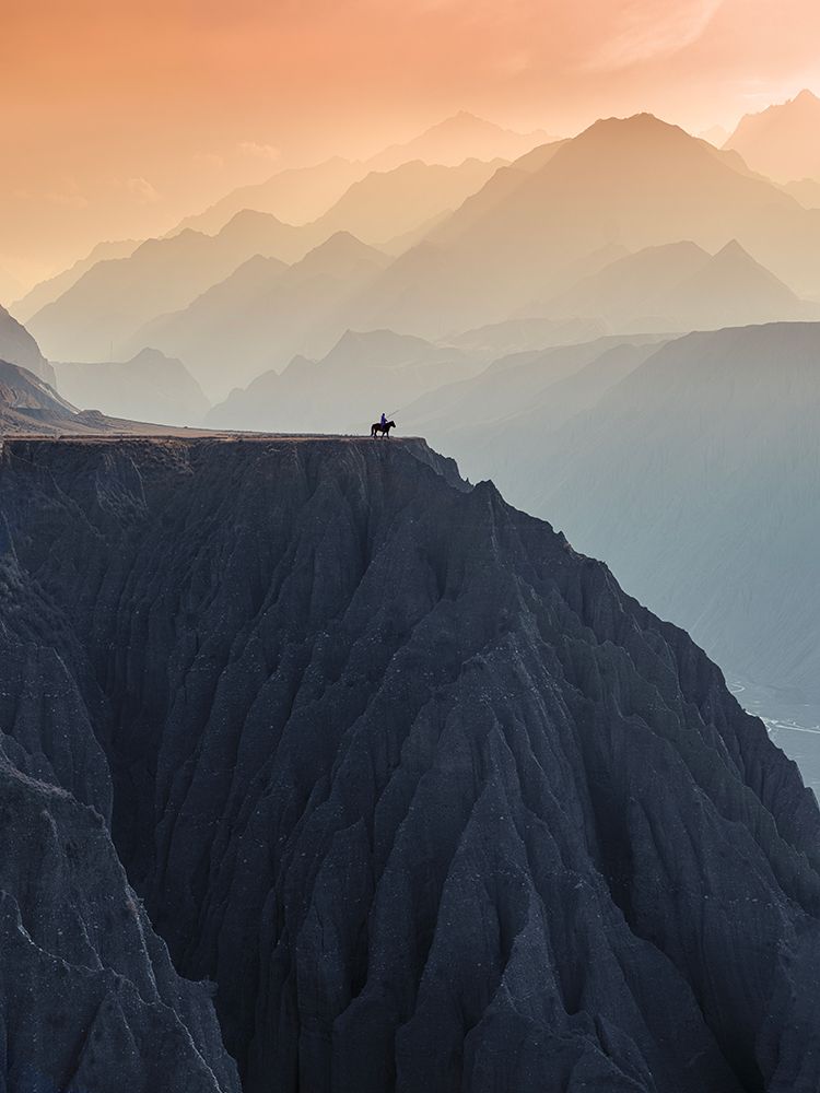 Solitary Cliff Rider art print by Cai Mimg for $57.95 CAD
