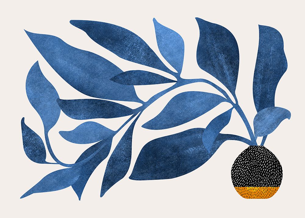 Wandering Ivy in Blue art print by Kristian Gallagher for $57.95 CAD