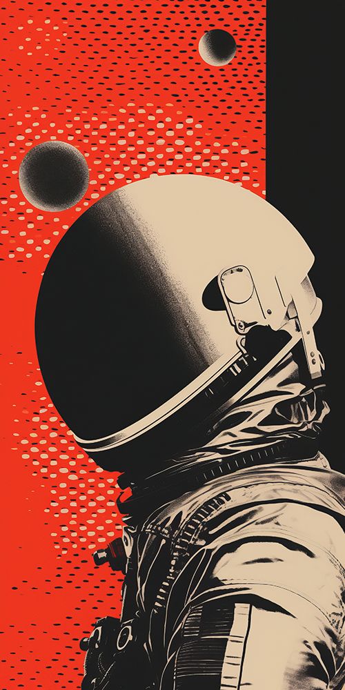 Grungy Astronaut 2 art print by Bilge Paksoylu for $57.95 CAD