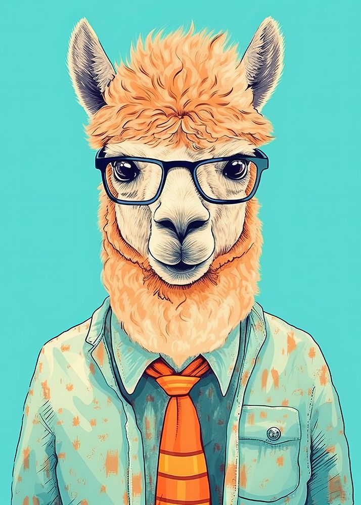 Lama 3 art print by Bilge Paksoylu for $57.95 CAD