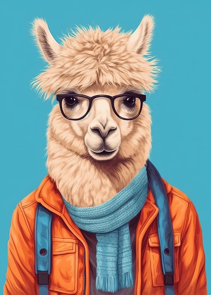 Lama 4 art print by Bilge Paksoylu for $57.95 CAD
