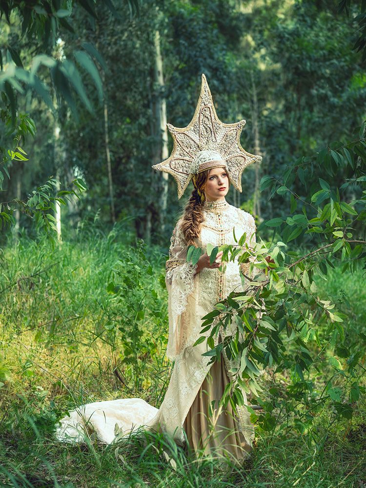 Young Lady In Forest art print by Svetlana Kirzh for $57.95 CAD