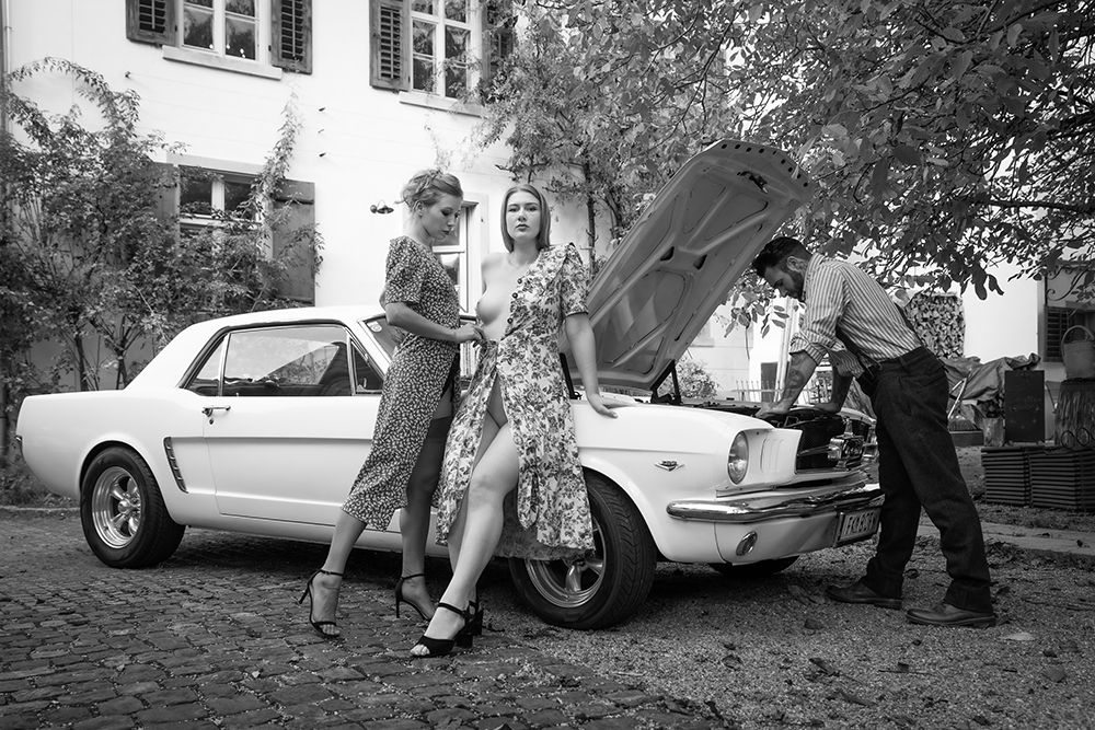 mustang art print by Ruth Franke for $57.95 CAD