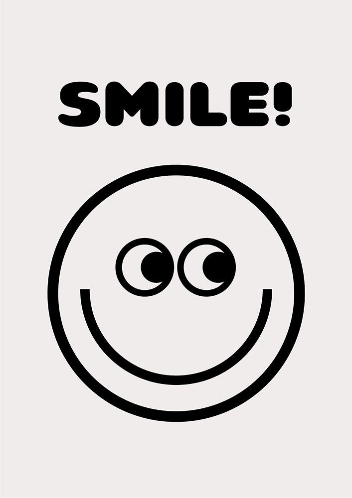 Smile art print by Fine Fine Stuff for $57.95 CAD