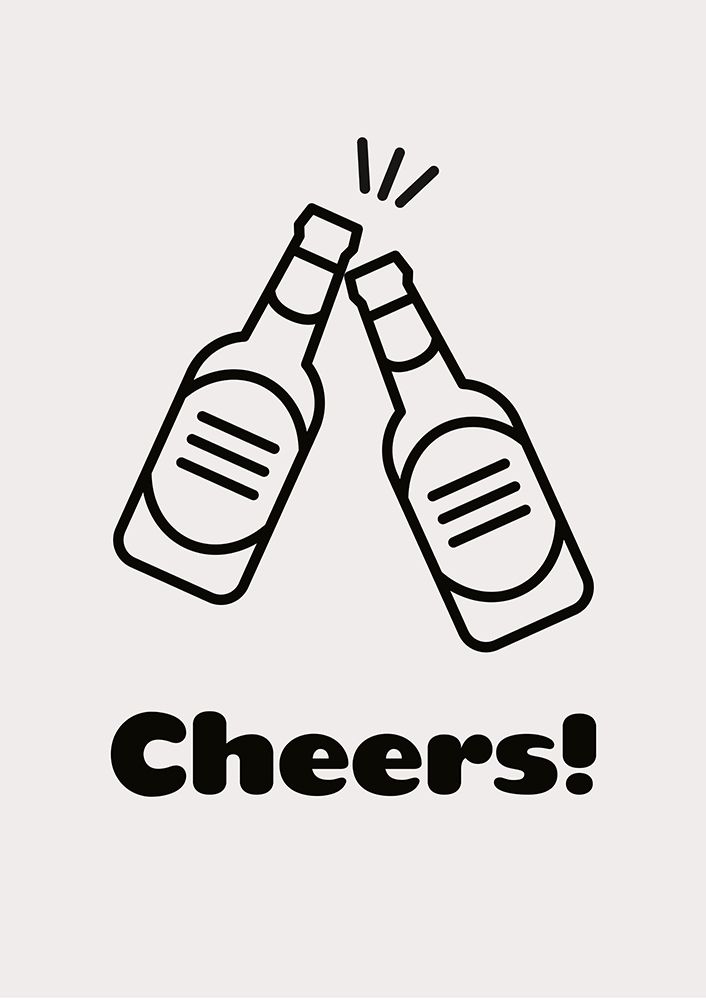 Cheers art print by Fine Fine Stuff for $57.95 CAD