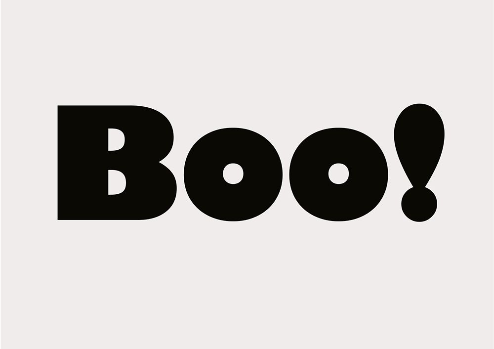Boo art print by Fine Fine Stuff for $57.95 CAD