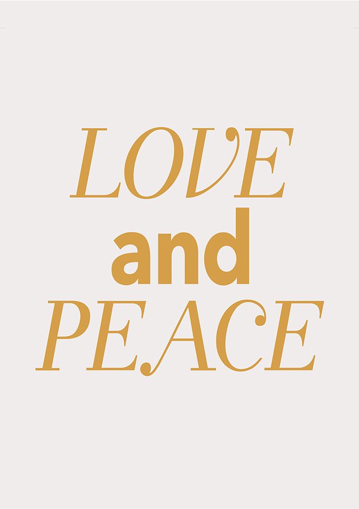 Love and Peace art print by Fine Fine Stuff for $57.95 CAD
