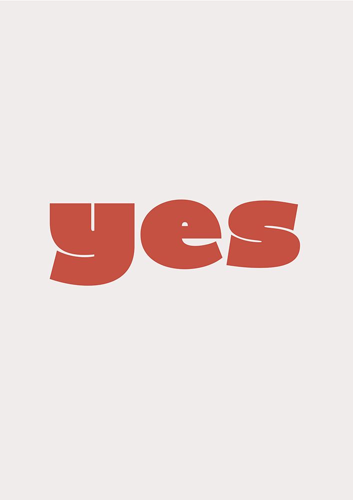 Yes art print by Fine Fine Stuff for $57.95 CAD