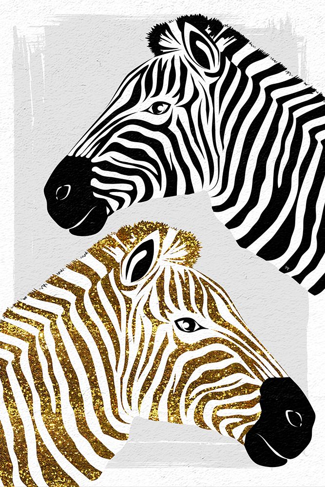 Pretty Zebras art print by Martina for $57.95 CAD