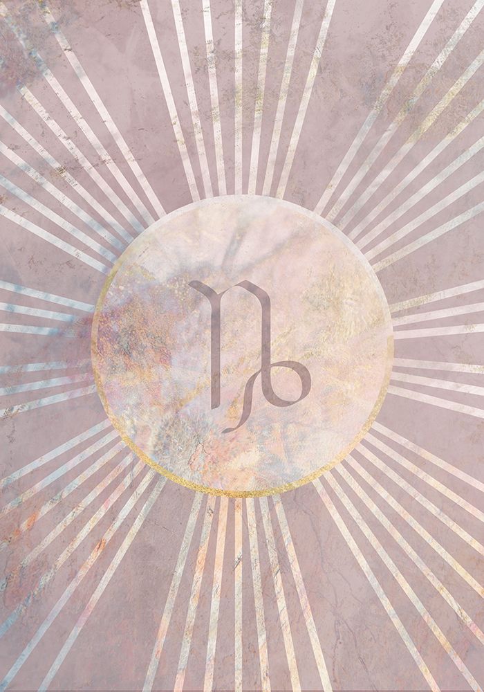 Capricorn Boho Star Sign Sun art print by Sarah Manovski for $57.95 CAD