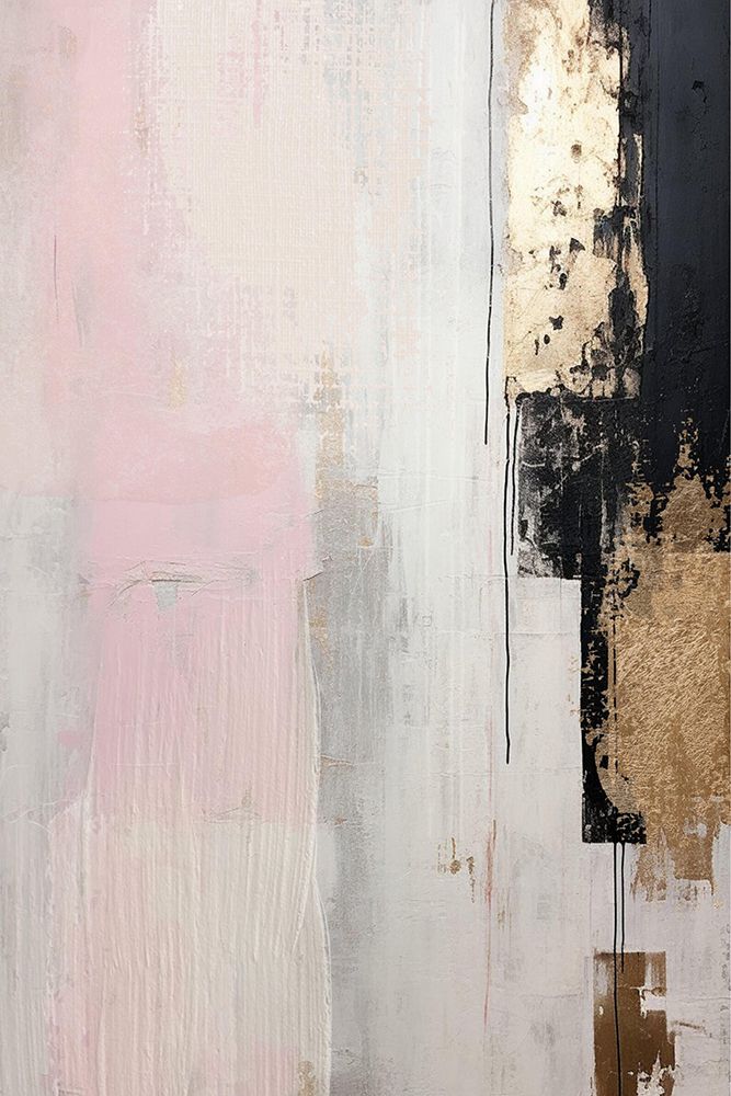 Pink abstraction art print by Sally Ann Moss for $57.95 CAD