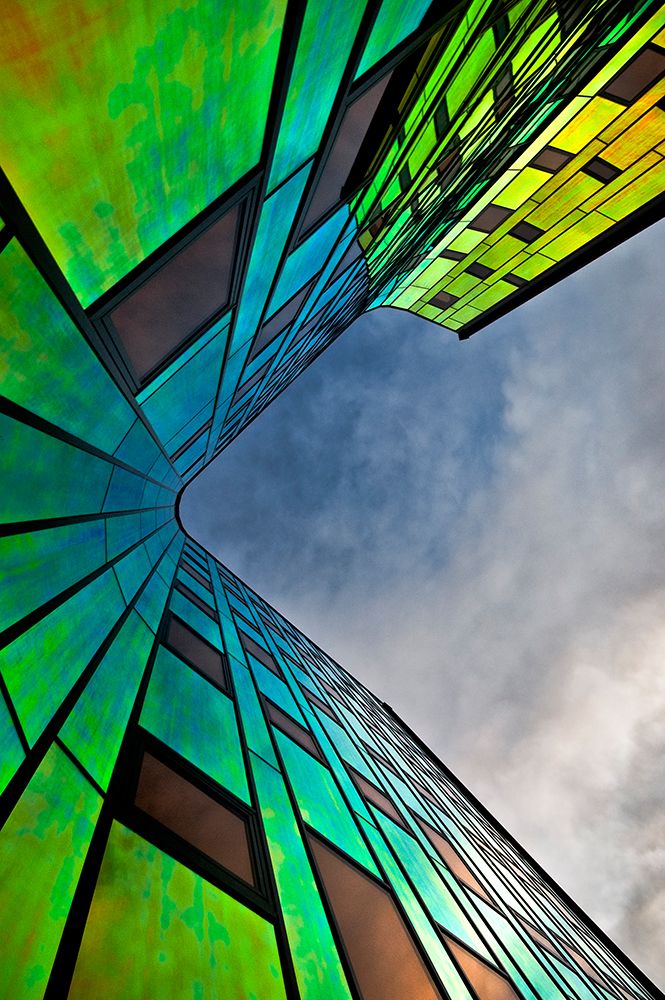 Rainbow Building art print by Leon for $57.95 CAD