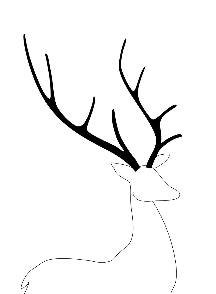 Its a reindeer art print by Rosana Laiz Blursbyai for $57.95 CAD