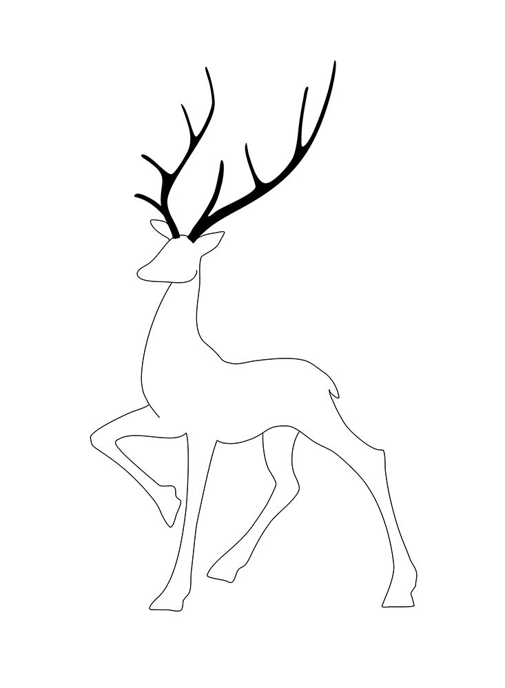 Proud reindeer art print by Rosana Laiz Blursbyai for $57.95 CAD