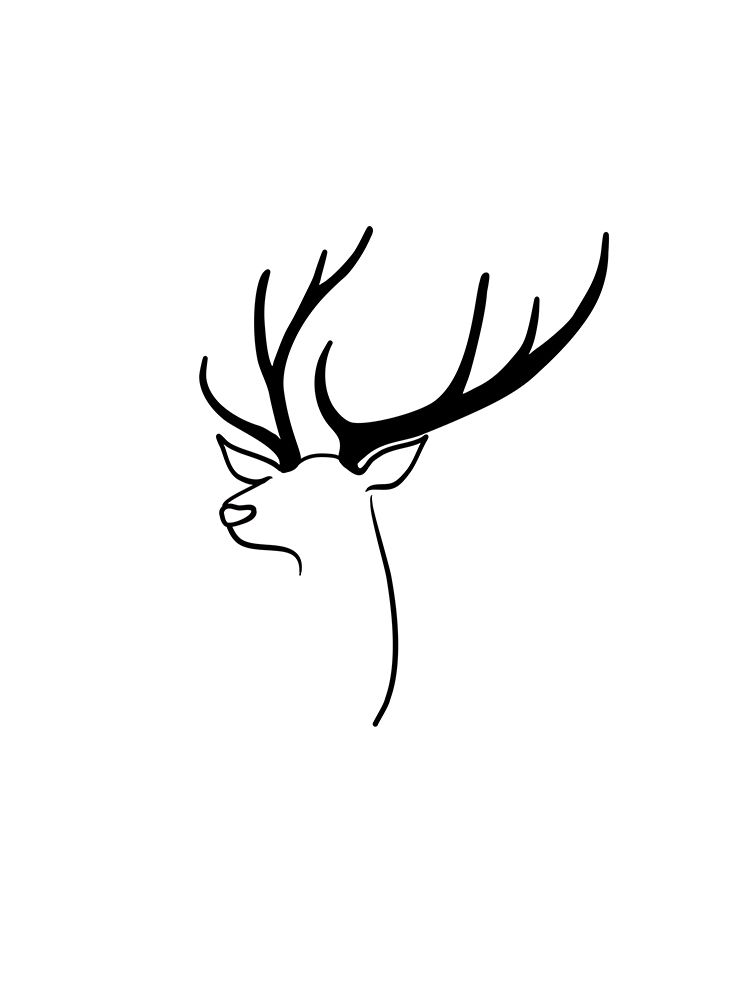 The deer art print by Rosana Laiz Blursbyai for $57.95 CAD