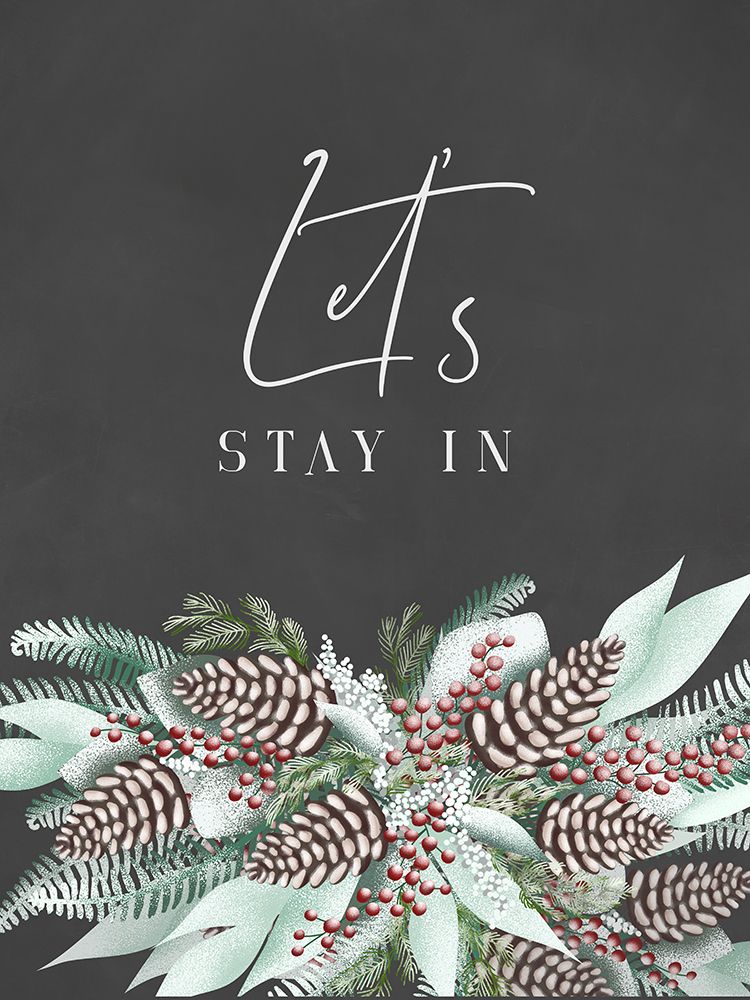 Lets stay in with frosty bouquet art print by Rosana Laiz Blursbyai for $57.95 CAD
