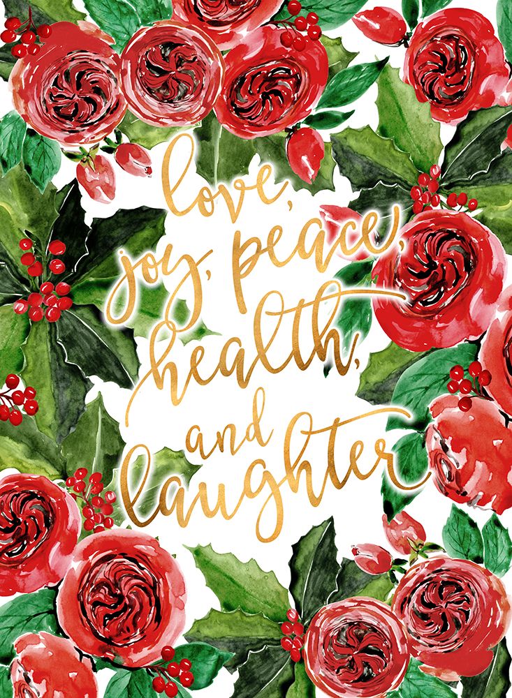 Best Wishes Holiday Red Roses art print by Rosana Laiz Blursbyai for $57.95 CAD