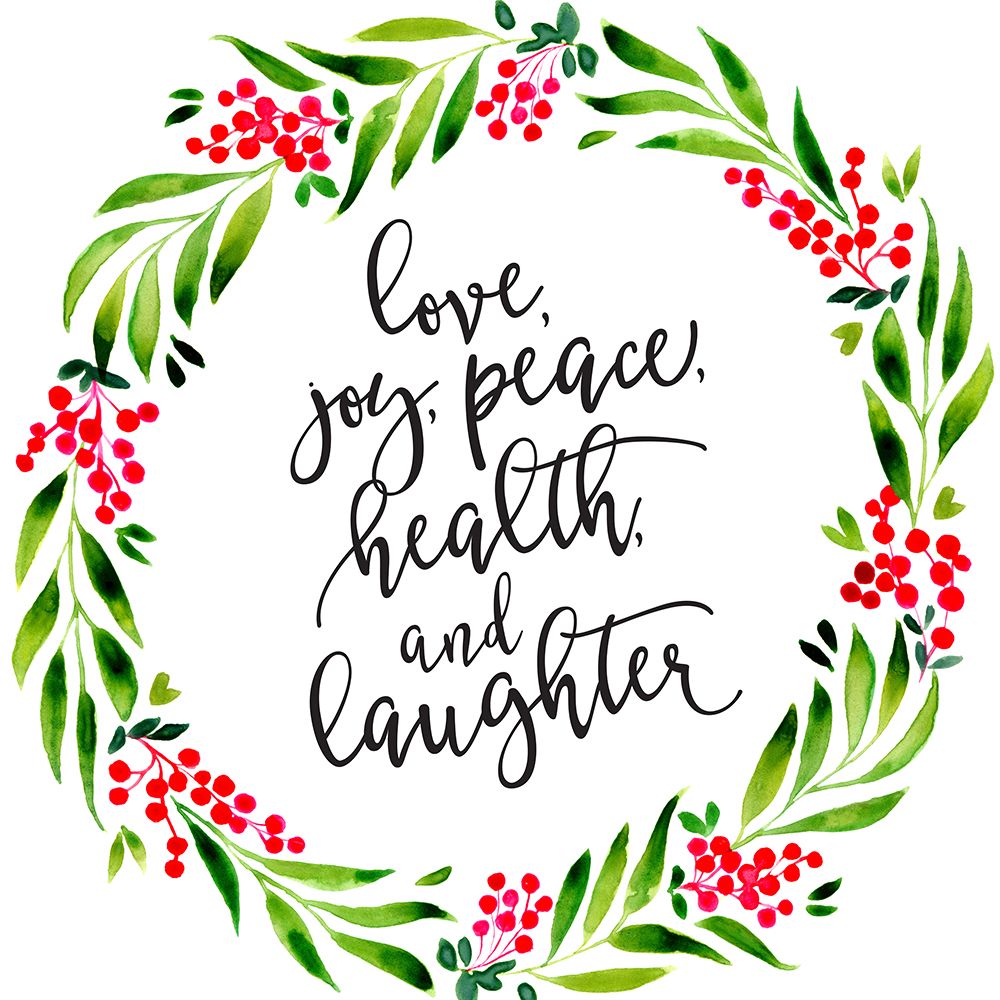 Watercolor Wreath With Holiday Wishes art print by Rosana Laiz Blursbyai for $57.95 CAD