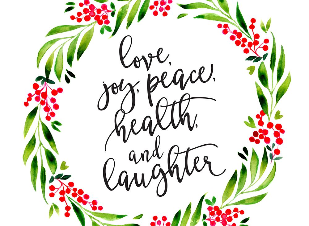 Watercolor wreath with holiday wishes art print by Rosana Laiz Blursbyai for $57.95 CAD