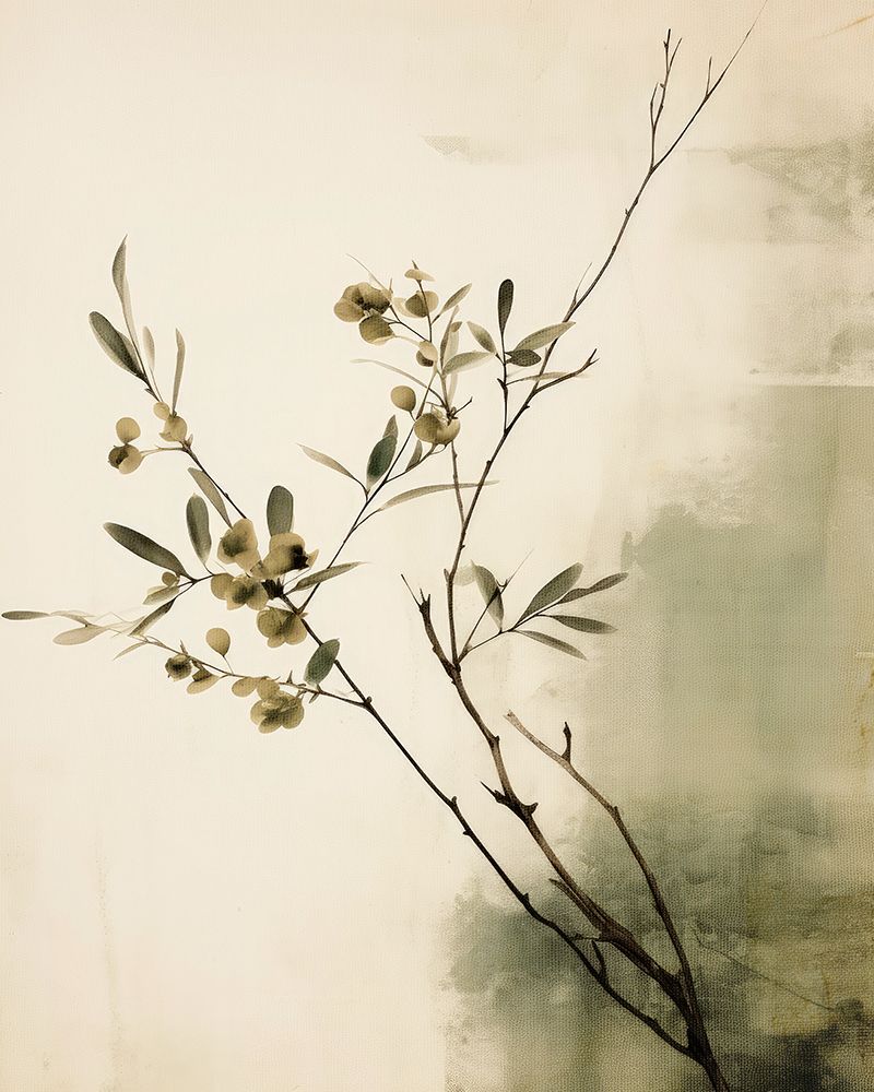 Green Twig No 1 art print by Treechild for $57.95 CAD