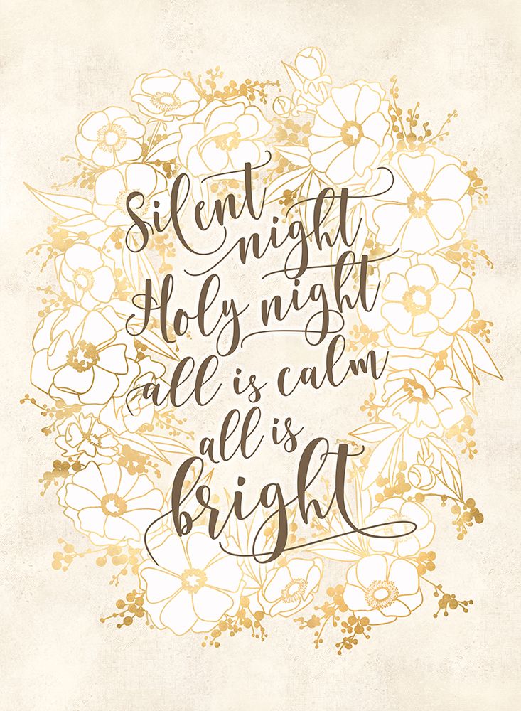 Silent night - vintage vanilla art print by Rosana Laiz Blursbyai for $57.95 CAD