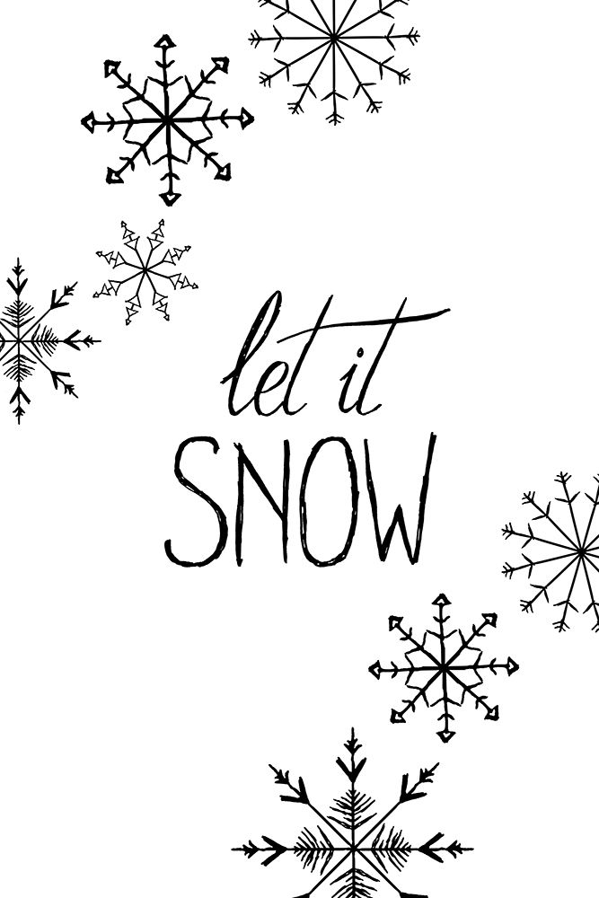 Inky let it snow art print by Rosana Laiz Blursbyai for $57.95 CAD