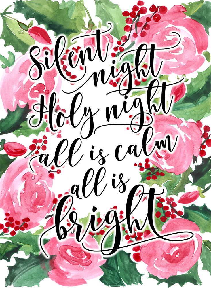 Floral silent night art print by Rosana Laiz Blursbyai for $57.95 CAD