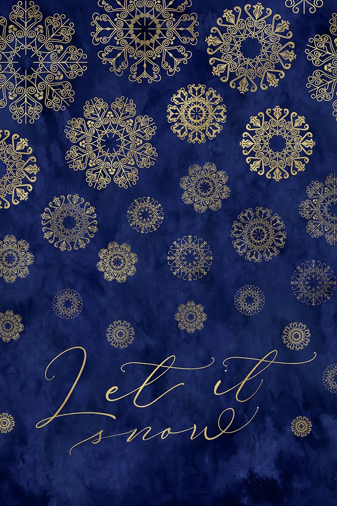 Let it snow lace snowflakes art print by Rosana Laiz Blursbyai for $57.95 CAD