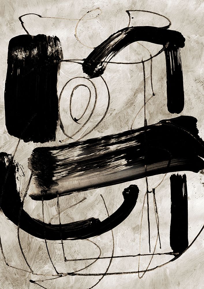 Vintage Abstract art print by Dan Hobday for $57.95 CAD