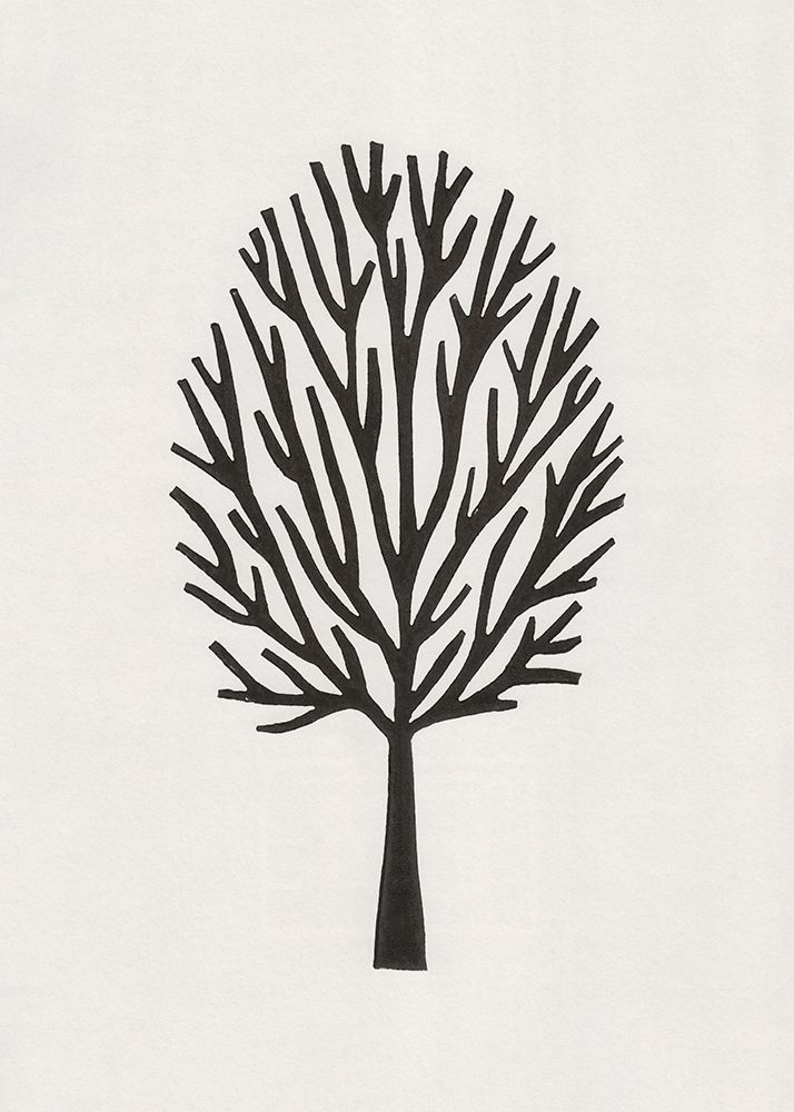 Linocut Tree #3 art print by Alisa Galitsyna for $57.95 CAD