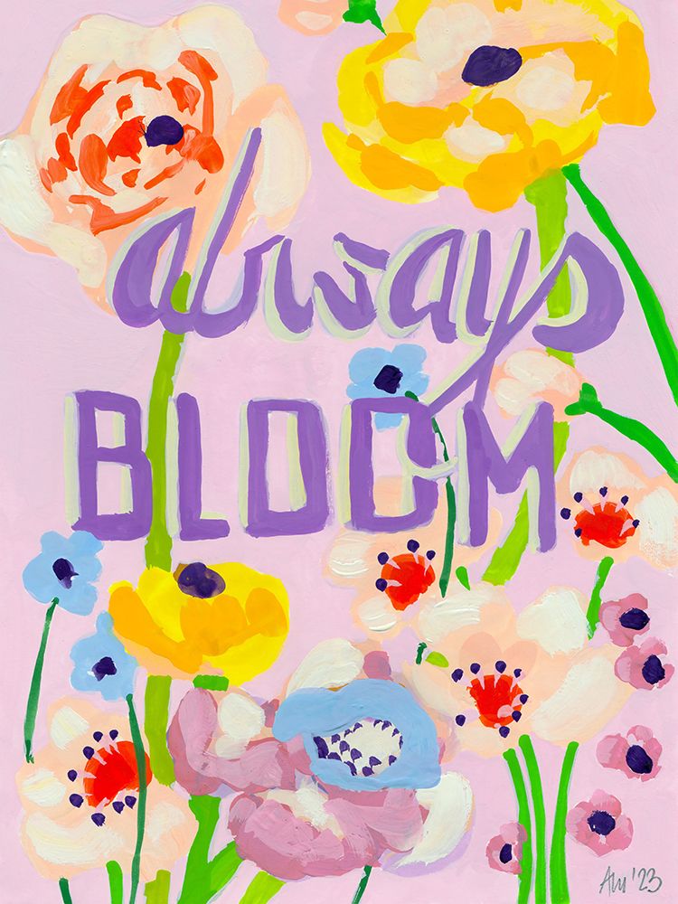 Always Bloom Violet art print by Ania Zwara for $57.95 CAD