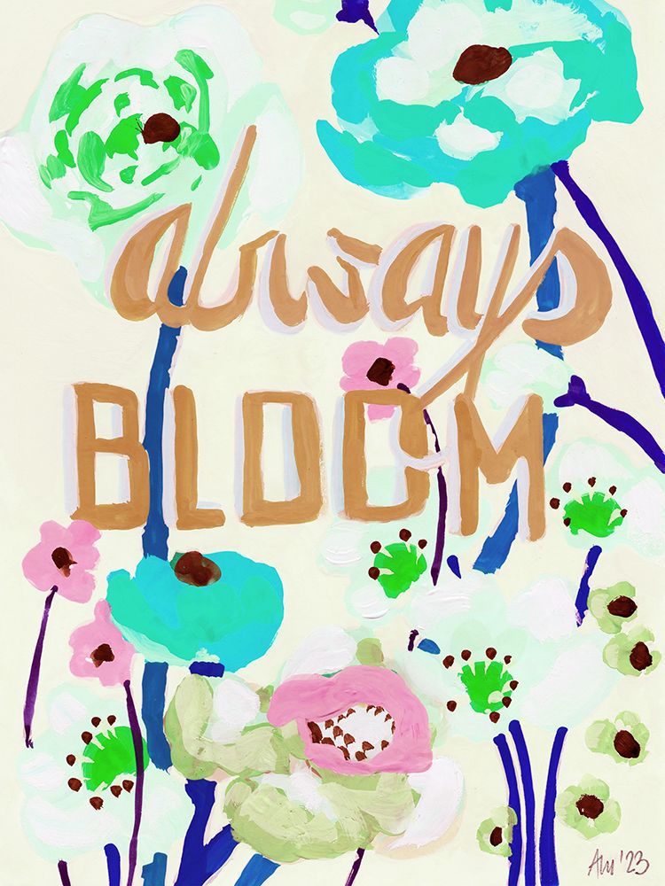 Always Bloom Blue art print by Ania Zwara for $57.95 CAD
