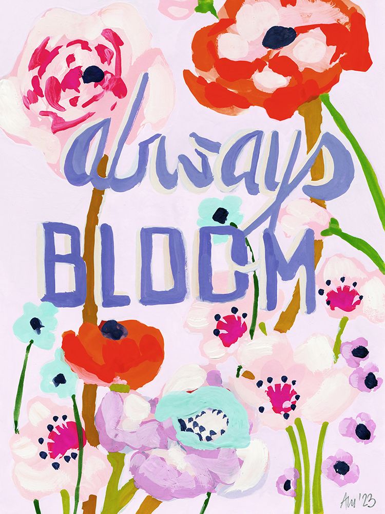 Always Bloom Red art print by Ania Zwara for $57.95 CAD