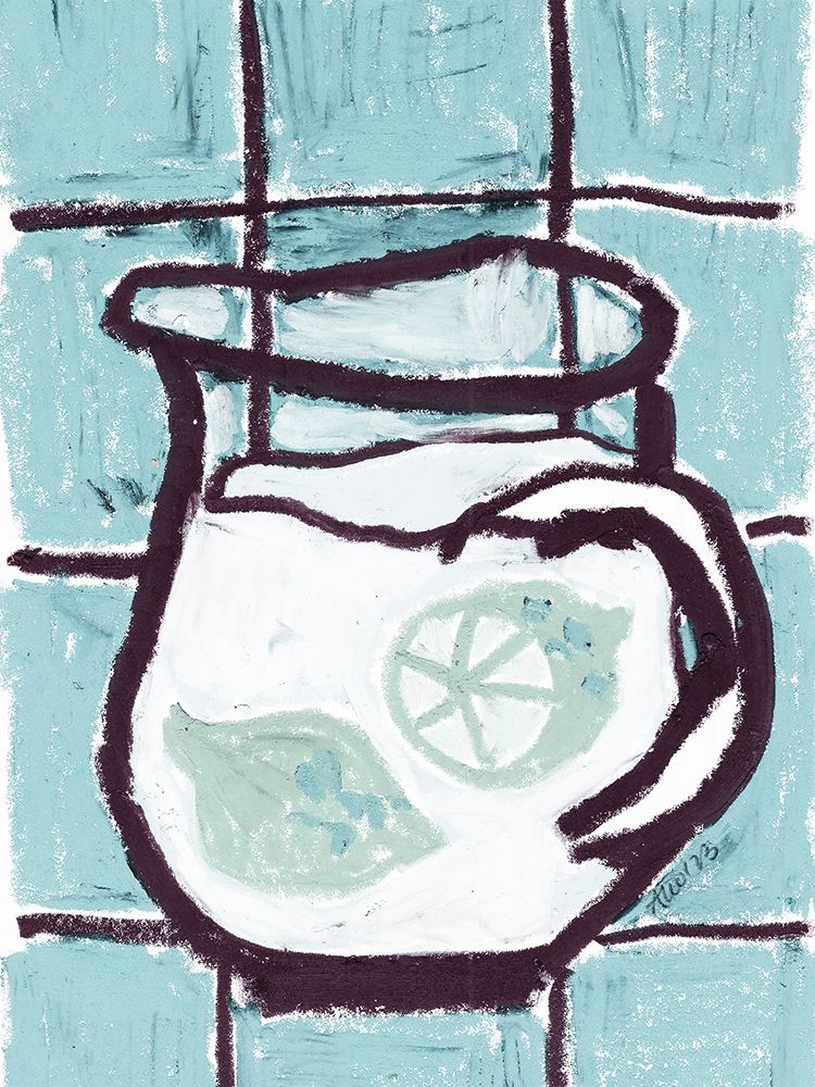 Jug Of Lemonade Blue art print by Ania Zwara for $57.95 CAD