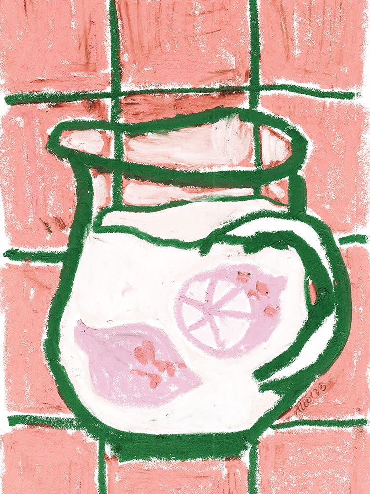 Jug Of Lemonade Peach art print by Ania Zwara for $57.95 CAD