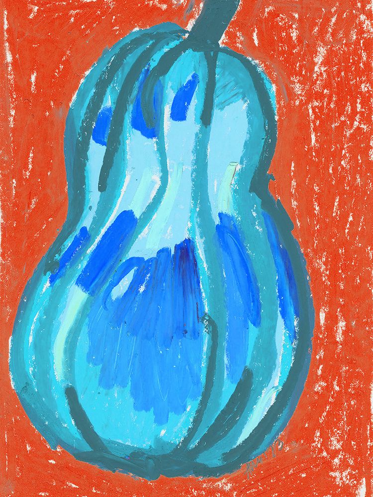Pumpkin On Orange art print by Ania Zwara for $57.95 CAD