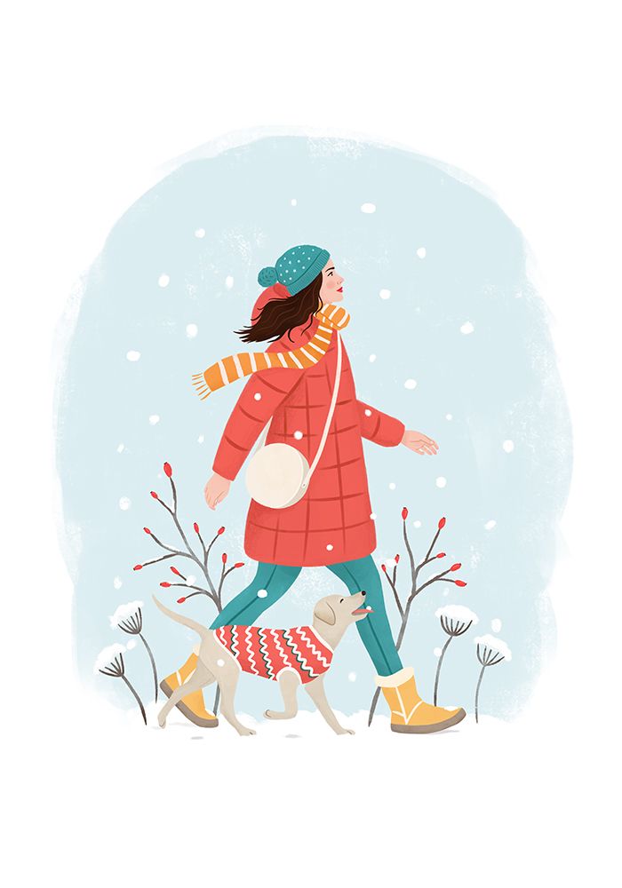 Winter Walk art print by Petra Holikova for $57.95 CAD