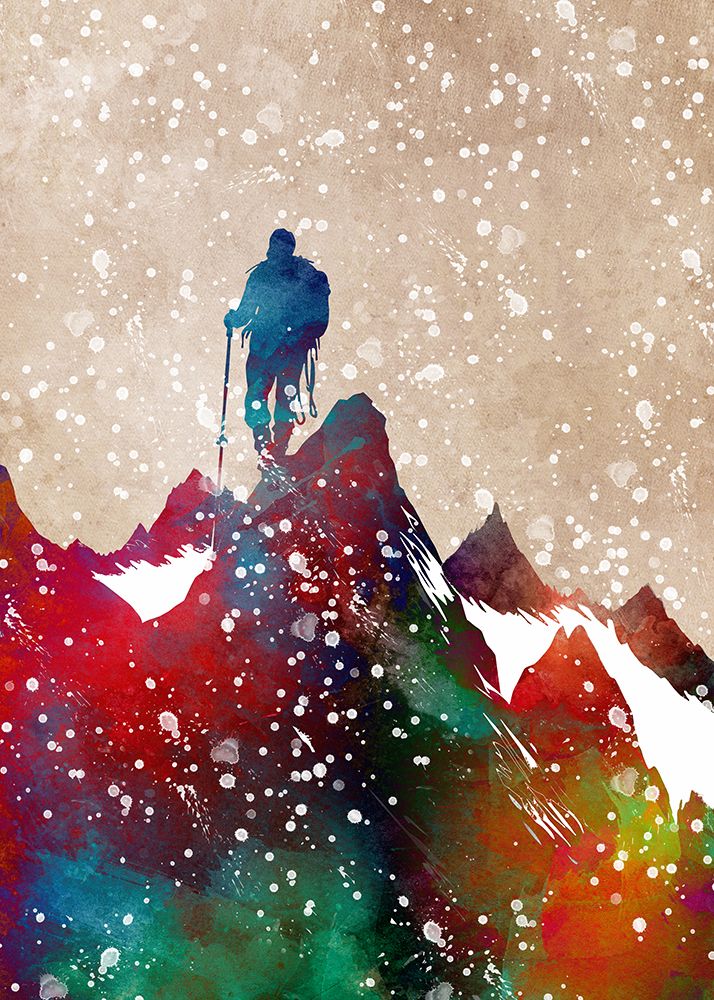 Mountaineer sport art #sport art print by Justyna Jaszke for $57.95 CAD