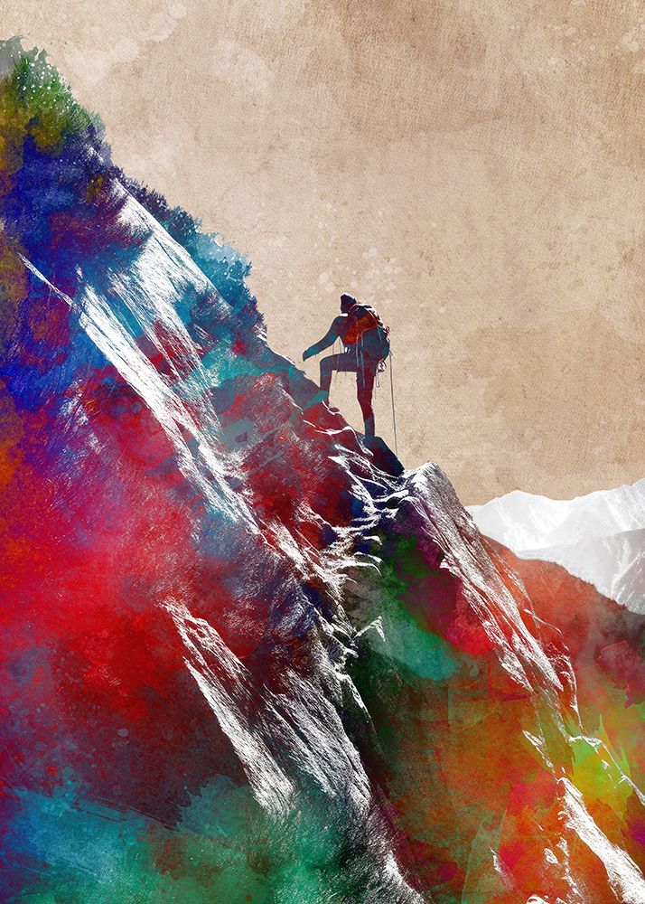 Mountaineer sport art #sport art print by Justyna Jaszke for $57.95 CAD