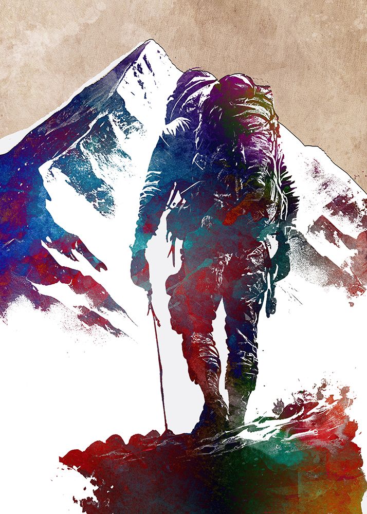 Mountaineer sport art #sport art print by Justyna Jaszke for $57.95 CAD