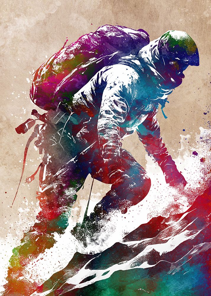 Mountaineer sport art #sport art print by Justyna Jaszke for $57.95 CAD