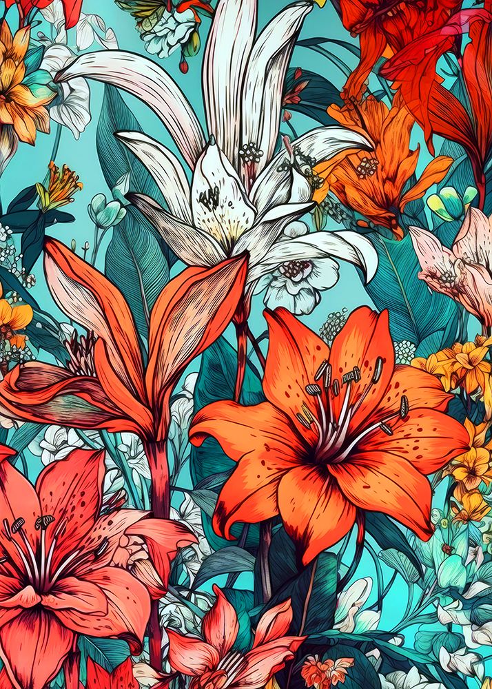 Meadow flowers 17 art print by Justyna Jaszke for $57.95 CAD