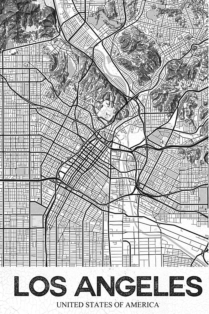 Los Angeles White art print by Studiosix for $57.95 CAD