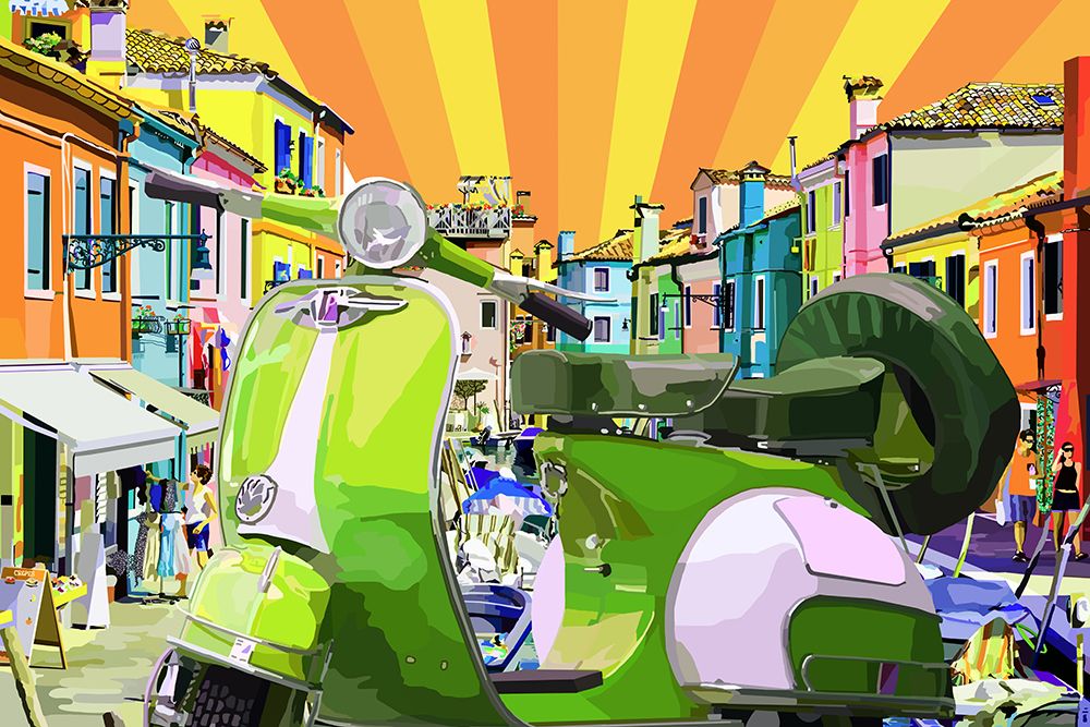Thevespa art print by Lynnda Rakos for $57.95 CAD