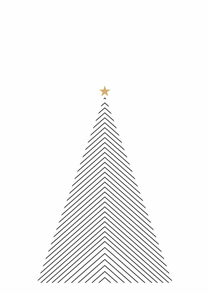 Minimal Christmas Tree art print by Nilesh Kulkarni for $57.95 CAD