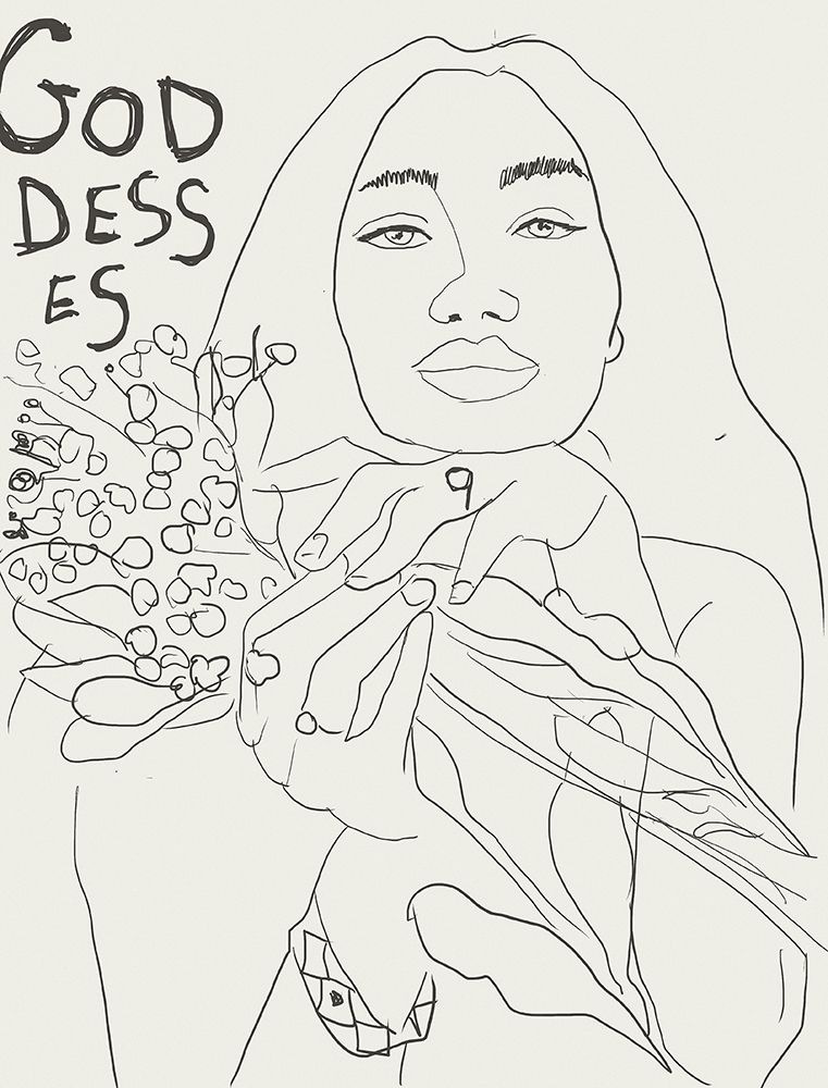 Goddesses No3 art print by Beate Tubach for $57.95 CAD