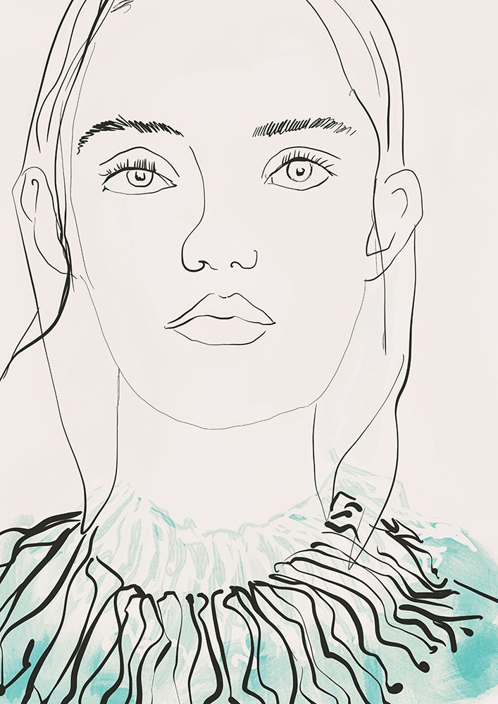 Space-Age Faces No4 art print by Beate Tubach for $57.95 CAD