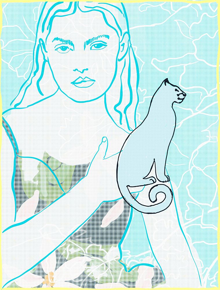 Portrait No123 art print by Beate Tubach for $57.95 CAD