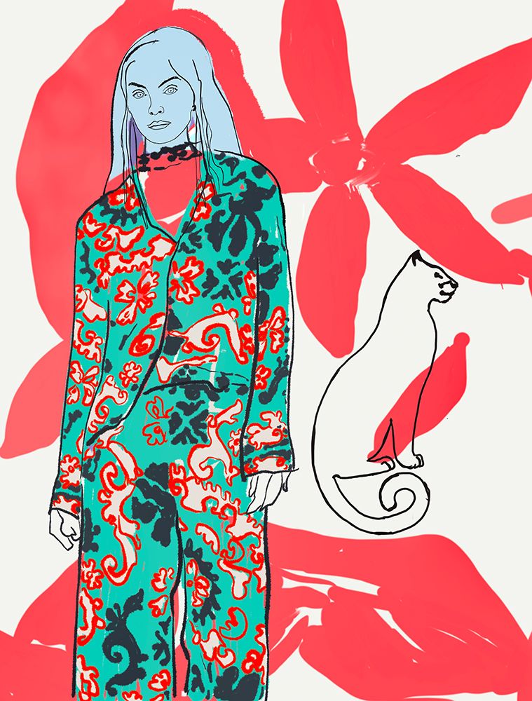Cat Walk No2 art print by Beate Tubach for $57.95 CAD